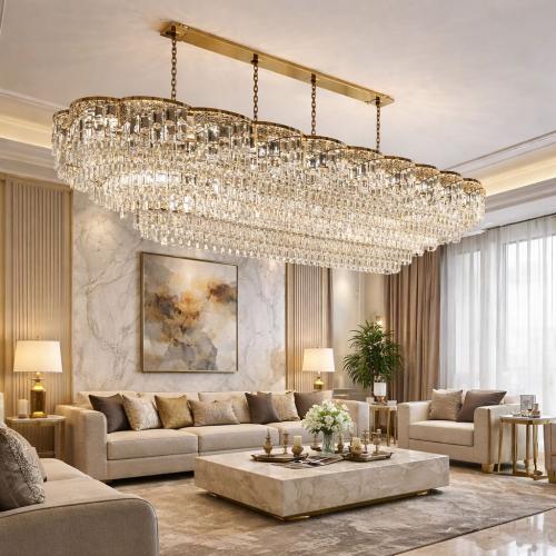 علاقي كريستال بيضاوي فاخر – مقاس 200×80 سم – قاعدة...