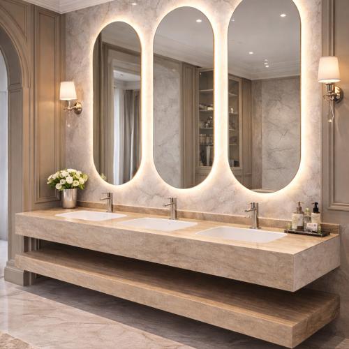 مغسلة بورسلان ثلاثية – أناقة التصميم وقوة التحمل م...