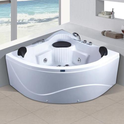 جاكوزي زاوية بماطورين اضاءه LED - مقاس 123×123×65...