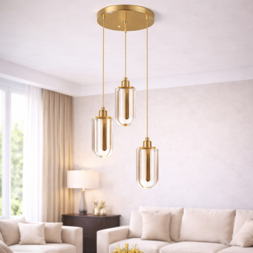 علاقي مودرن ذهبي ثلاثي ب3 اضاءات – 12 واط – تصميم...