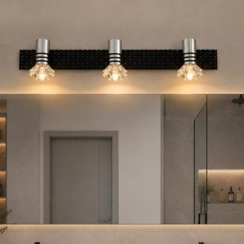 إنارة مرآة LED كريستال 3 لمبات – 48 سم – إضاءة صفر...