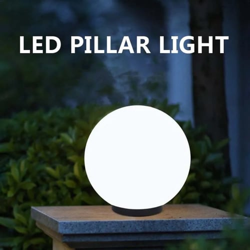 اضاءة سور كروي مثلج أبيض متوفر بعده مقاسات