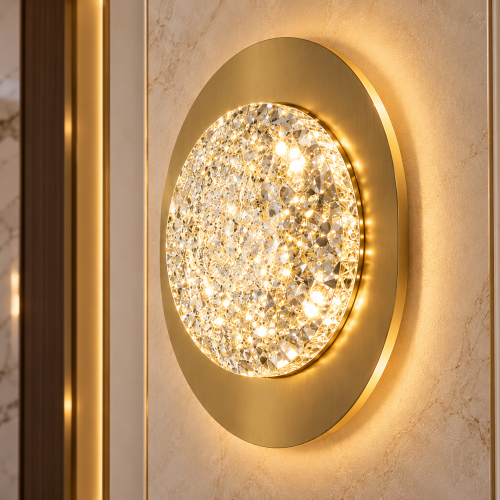 Modern wall applique gold – yellow LED lighting 5 watts