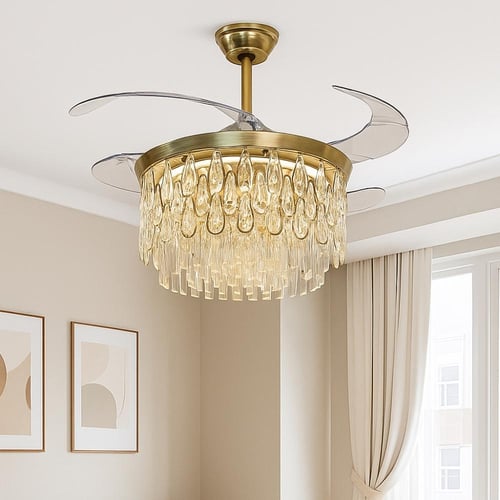 ثريا نجف مروحة بثلاث إضاءات – تصميم فاخر من متجر أ...