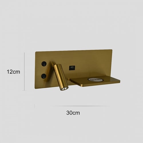 ابليك ليد مودرن شاحن جوال مع كشاف لون اصفر 9 واط م...