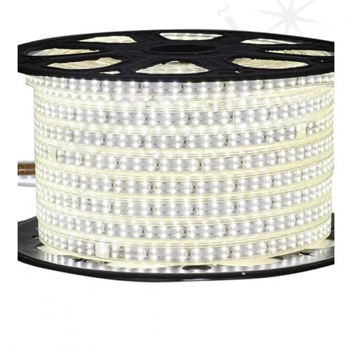 شريط ليد 50 متر 2 خط لون ابيض