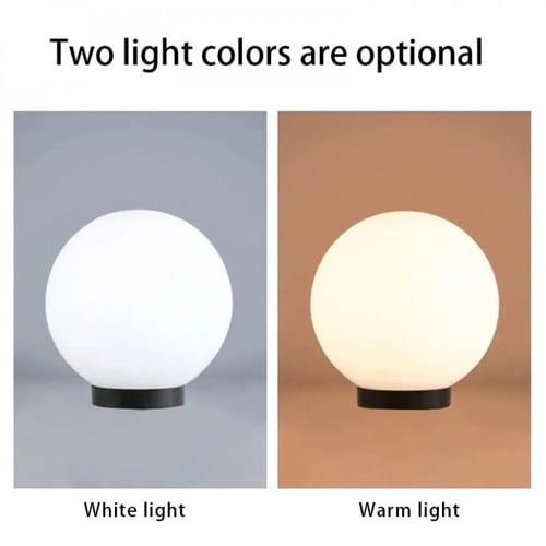 اضاءة سور كروي مثلج أبيض متوفر بعده مقاسات