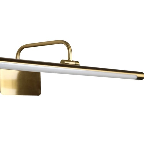 ابليك جداري مغسلة ذهبي مع 3اضاءات