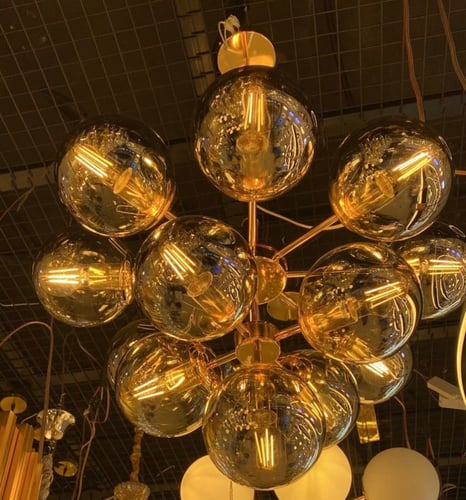 ثريات سقف تصميم عصري متوفر 3 الوان 3 مقاسات