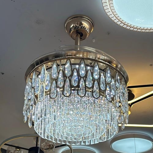 ثريا نجف مروحة بثلاث إضاءات – تصميم فاخر من متجر أ...