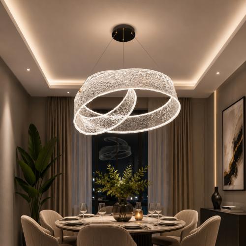 علاقي LED مودرن بثلاث اضاءات دائري متوفر بمقاسين –...