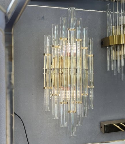 ابليك جداري بطارية كريستال فاخر – مقاس 50×25 سم –...