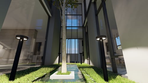 إنارة حدائق عمود أسود