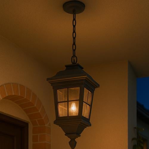 فانوس إضاءة خارجي كلاسيكي بتصميم معلق