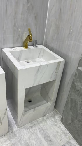 مغسله وضوء حوض ابيض مرخم