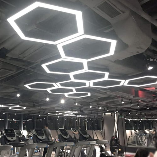 ثريات اسقف سداسي ليد متوفر بشكلين مقفل ومفتوح تصمي...