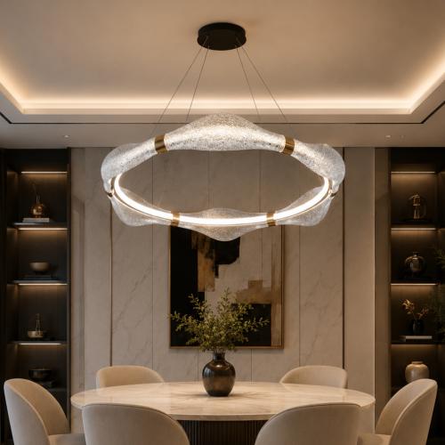 علاقي LED مودرن بثلاث اضاءات دائري متوفر مقاس 60 س...