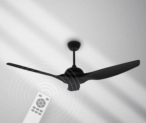مروحة سقف عصرية مع ريموت تحكم – 3 شفرات أنيقة – مت...