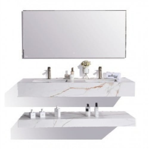 مغاسل رخام ابيض حوضين بعدة مقاسات