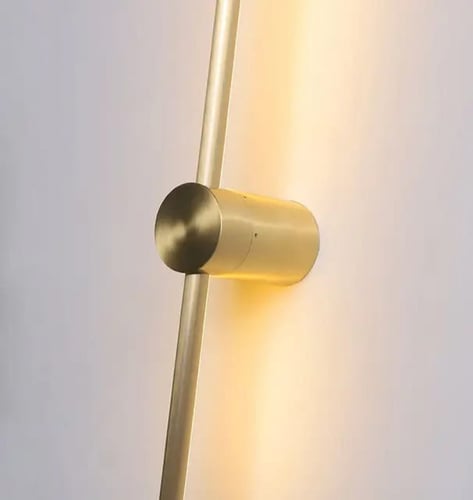 ابليك جداري ليد مودرن اضاءه اصفر لون ذهبي باربع مق...