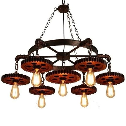 ثريا سقف شكل تروس ريفي 7 رؤوس اضاءة داخلية