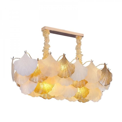 ثريا أوراق الشجر LED بتصميم عصري فاخر