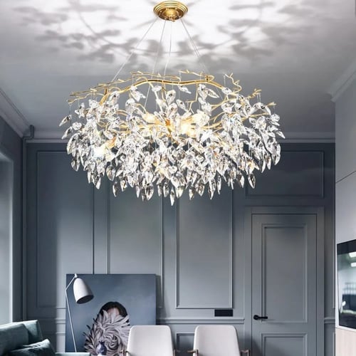 ثريات كرستال دائري تصميم جديد بعدة مقاسات