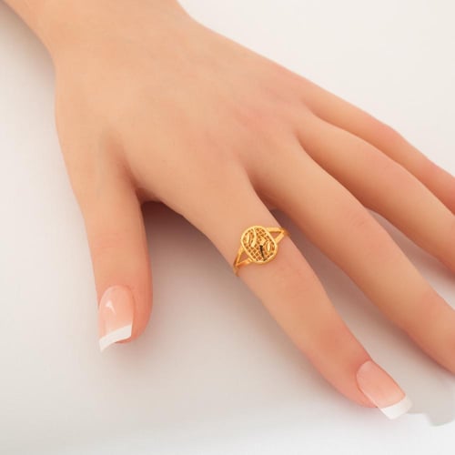 خاتم ذهب عيار 21
