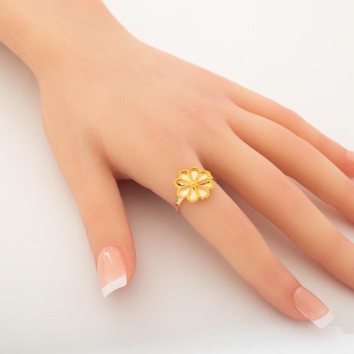 خاتم ذهب عيار 21