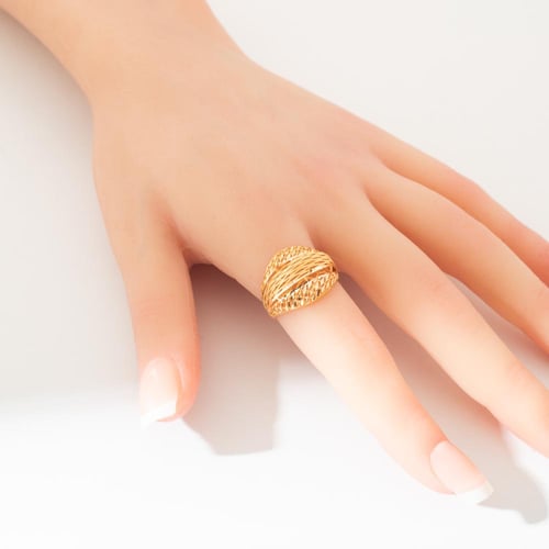 خاتم ذهب عيار 21