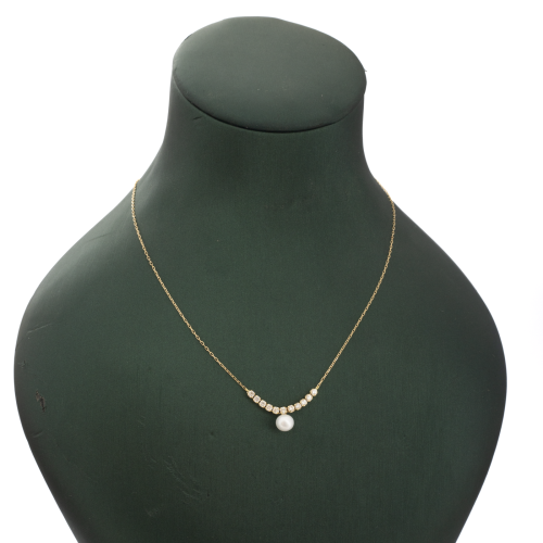 عقد ذهب عيار 18