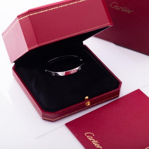 اسوارة اللوف ذهب ابيض عيار 18