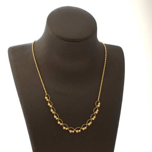 عقد ذهب عيار 21