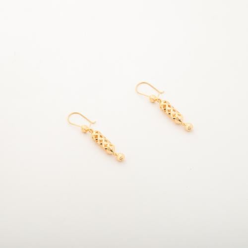 حلق ذهب عيار 21