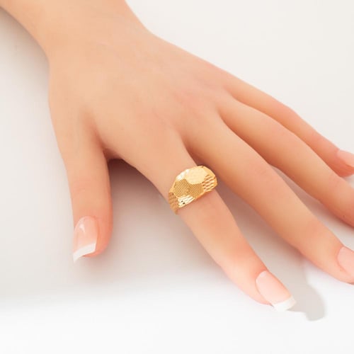 خاتم ذهب عيار 21