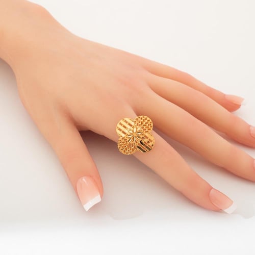 خاتم ذهب عيار 21