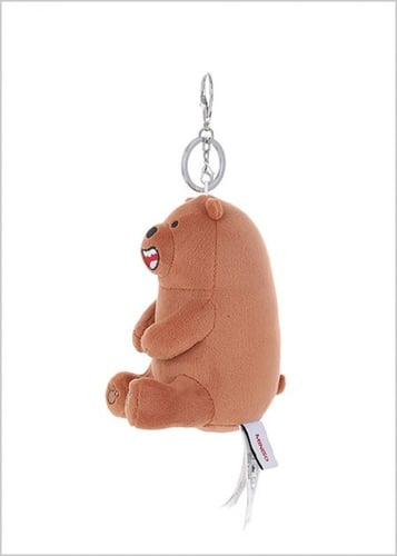 ميدالية للحقائب من سلسة الدبب الثلاثة - بني - 13 س...