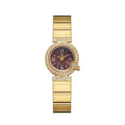 ساعة نسائي لويس ريفال LR2450 ذهبي ميناء بني