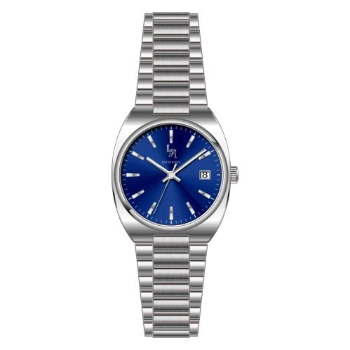 ساعة رجالي لويس ريفال 23006 فضي ميناء ازرق