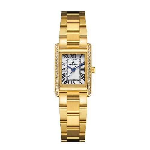 ساعة نسائي لويس ريفال LR5883 ذهبي ميناء ابيض