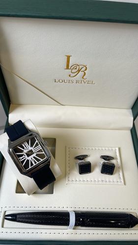 طقم ساعه رجالي من لويس ريفال LR2346 ربل اسود