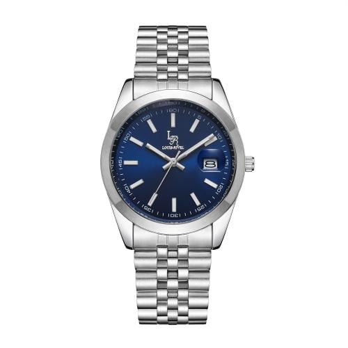 ساعة رجالي لويس ريفال LR2411 فضي ميناءازرق