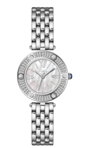 ساعة نسائي سكلوتي 9620 فضي ميناء ابيض