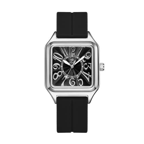 ساعة رجالي لويس ريفال LR2829 ربل اسود اطار فضي