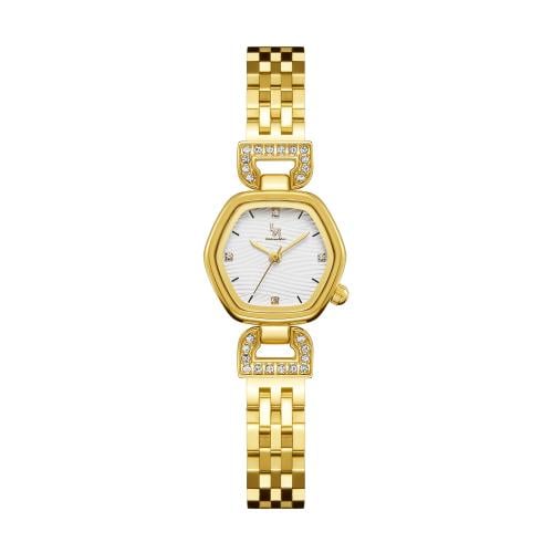 ساعة نسائي لويس ريفال 22012 ذهبي ميناء ابيض
