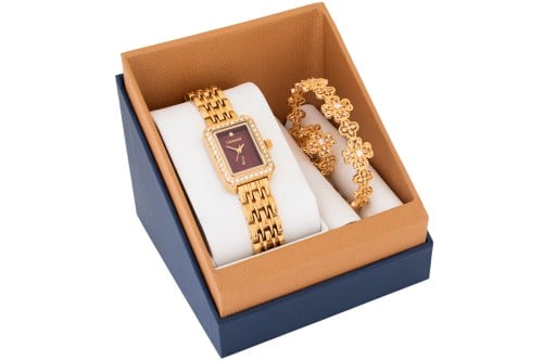 طقم نسائي من كاروسيل 416 ذهبي ميناء احمر