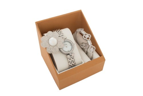 طقم نسائي سكلوتي 9559 فضي كامل