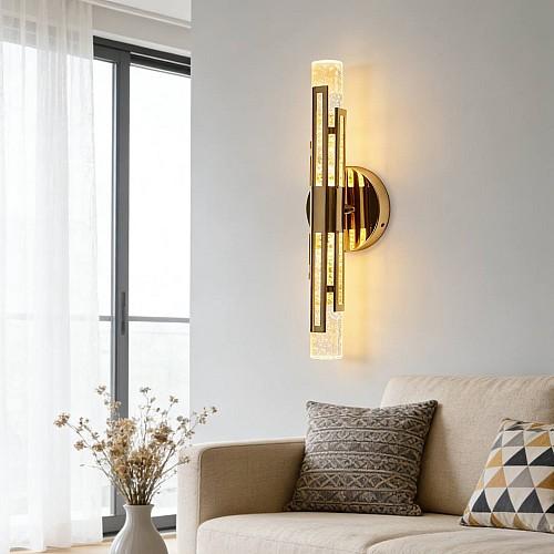 إضاءة أبليك حائط مودرن ذهبي لون الانارة 3 اضاءات واط 7 WA/E6855/1FGD+3CO