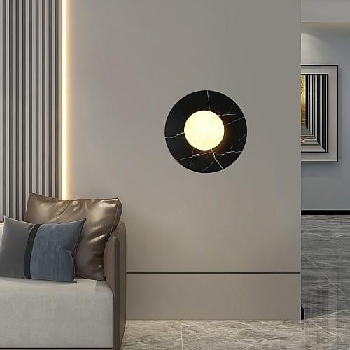 إضاءة أبليك حائط مودرن مفرد أسود G9*1L WA/D6441/1/BK