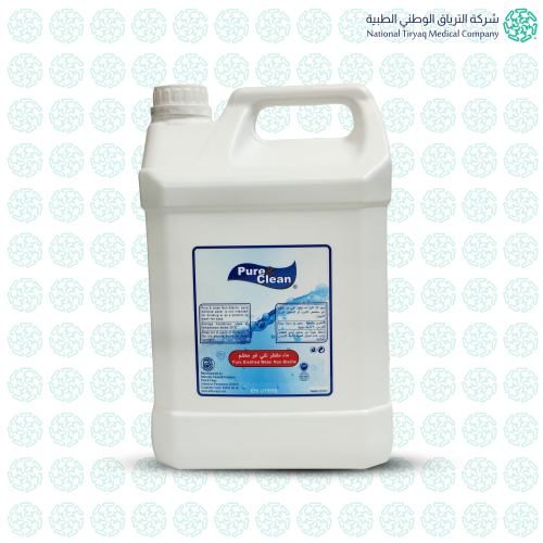 ماء مقطر نقي غير معقم (بيور اند كلين) (5لتر)
